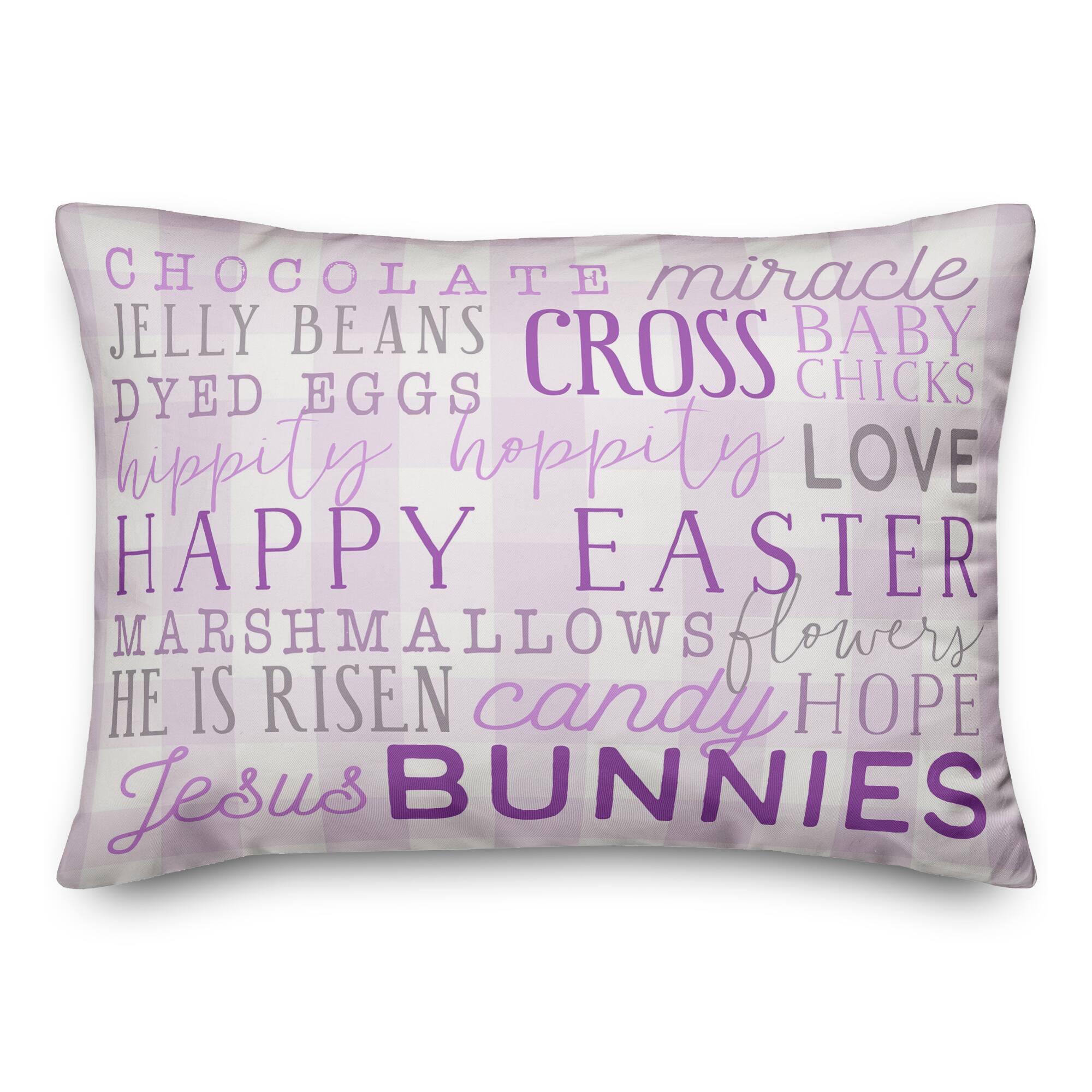 Easter Day Words 2 14" x 20" Indoor / Outdoor Pillow